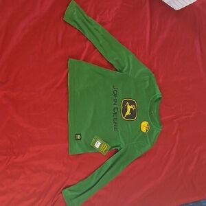 John Deere Kids Green Long Sleeve Tee
